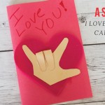 ASL "I Love You" Card for Valentine's Day