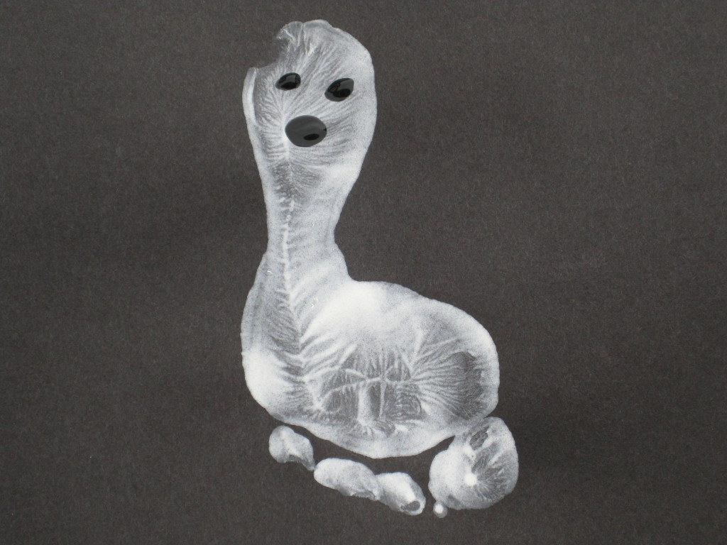 Ghost Footprint Craft for Halloween