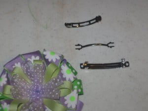 stack and sew the layers and disassemble the barrette-Step 7