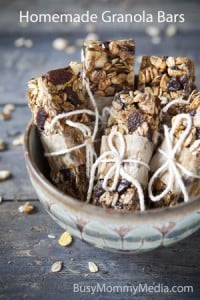 homemade granola bars