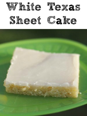 White Texas Sheet Cake
