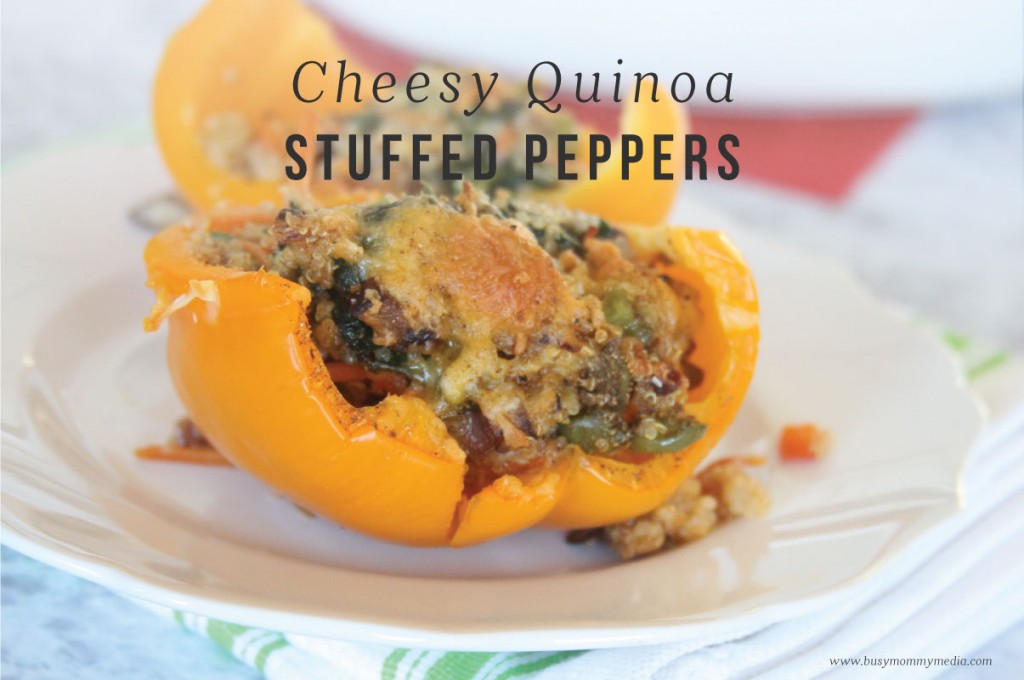 Cheesy Quinoa Stuffed Peppers