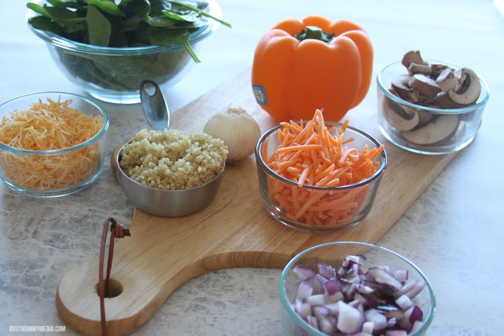 Cheesy Quinoa Stuffed Peppers