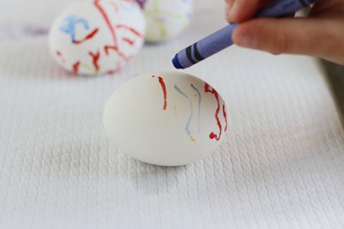Melted Crayon Easter Egg