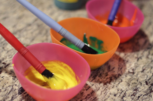 homemade egg tempera paint