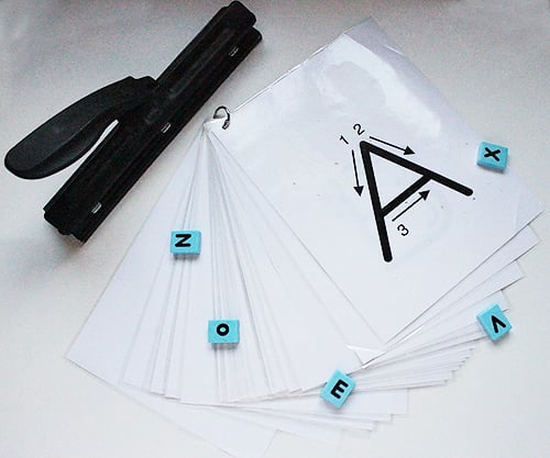 How to Make a Laminated Alphabet