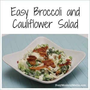 Easy Broccoli and Cauliflower Salad - This is the ultimate dish to bring to a summer potluck. Everyone always loves it!