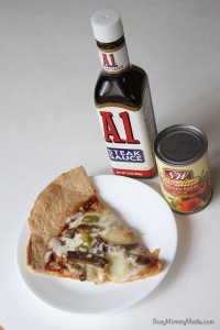 steak pizza
