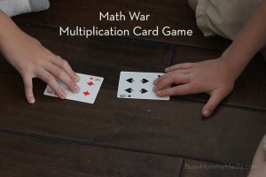 Math War Card Game