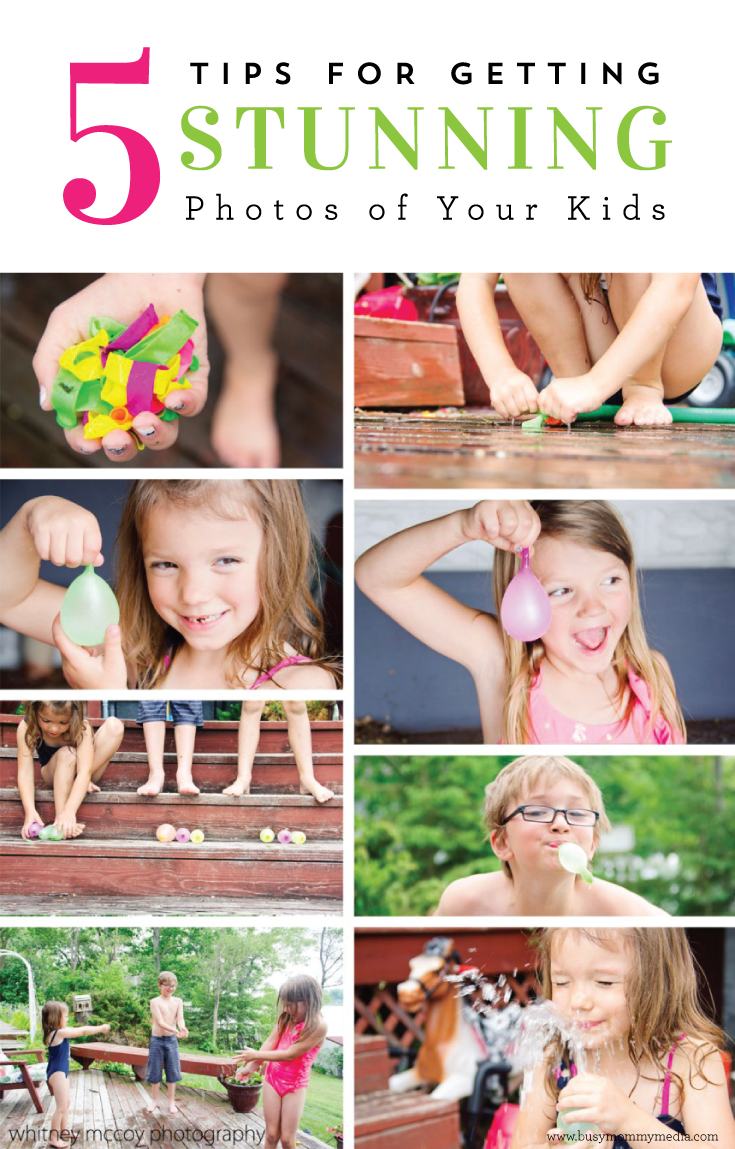 5 Tips to get Stunning Photos of your Kids - Great tips for mom photographers!!