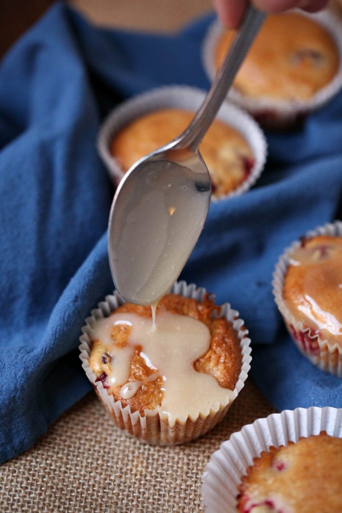 Festive Holiday Cranberry Muffins with Rich Butter Sauce
