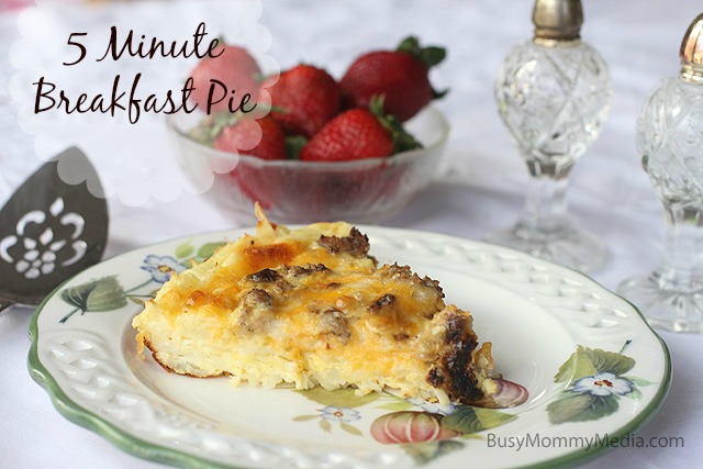 5 minute breakfast pie
