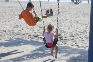 kids on the beach