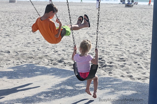 kids on the beach