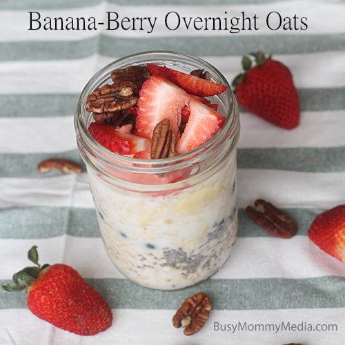 Banana-Berry Overnight Oats Recipe