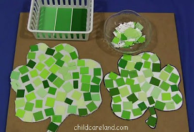 Paint Chip Shamrocks