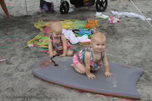 Twins on the beach