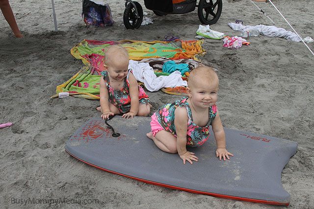 Twins on the beach 