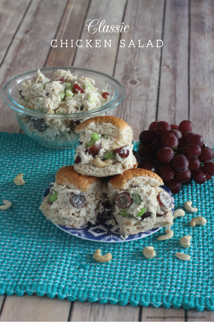 Classic Chicken Salad - This is a delicious chicken salad recipe that is perfect for a light lunch. Everyone loved this when I made it!