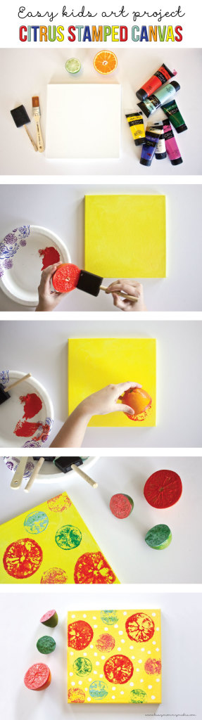 kids canvas art project