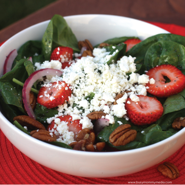 Strawberry Spinach Salad - This salad is perfect for summer and so yummy feels like a splurge.