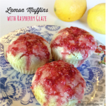 Lemon-muffins-with-raspberry-glaze