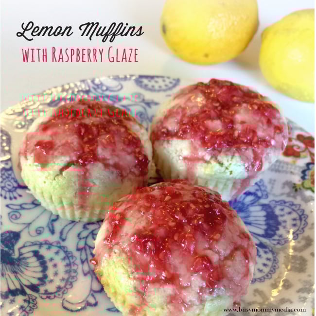 Lemon-muffins-with-raspberry-glaze