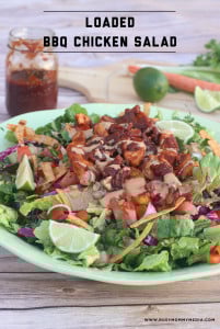 Loaded BBQ Chicken Salad from BusyMommyMedia.com