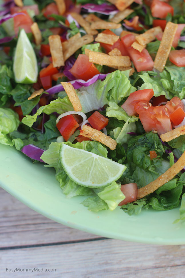 Loaded BBQ Chicken Salad from BusyMommyMedia.com