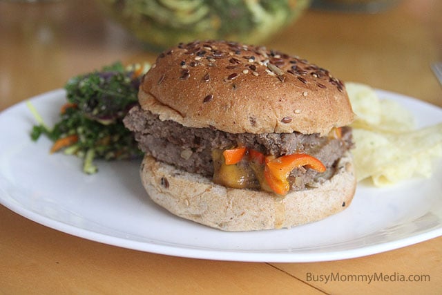 Stuffed Hamburger on the Grill
