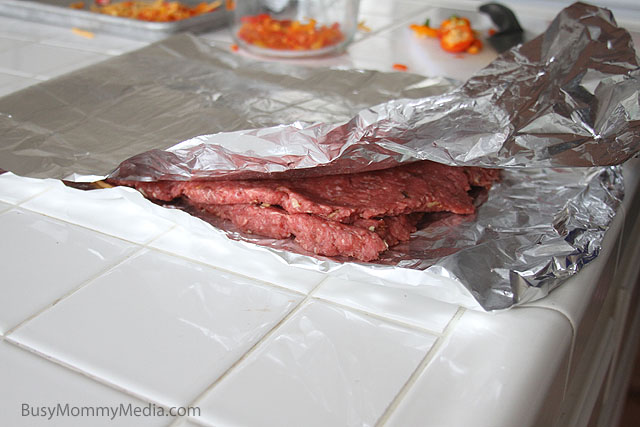 Stuffed Hamburger on the Grill