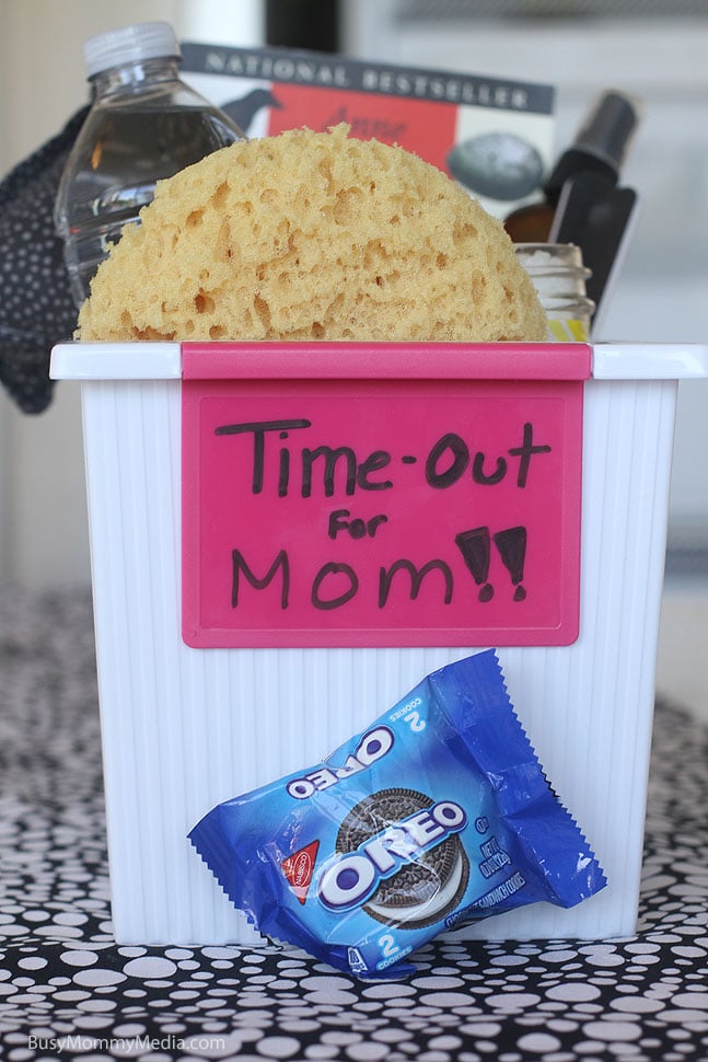 Create a Time Out Box for Moms - Great stress management tip for busy moms!
