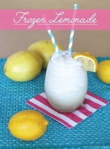 Homemade Frozen Lemonade on BusyMommyMedia.com