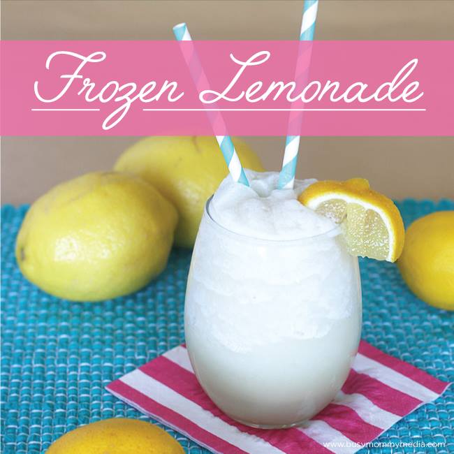 Homemade Frozen Lemonade on BusyMommyMedia.com