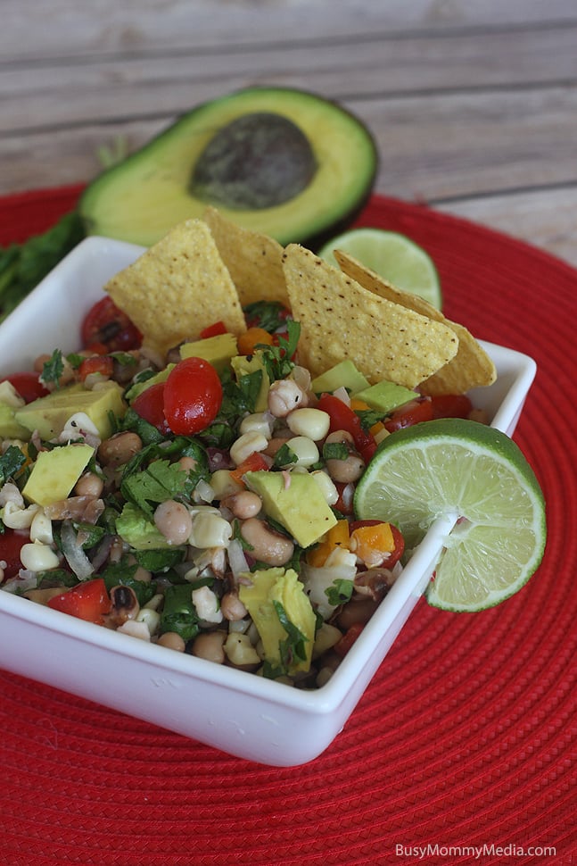 Texas Caviar with Avocado on BusyMommyMedia.com