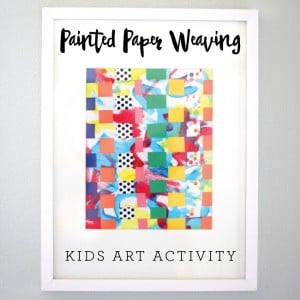 Painted Paper Weaving on www.busymommymedia.com