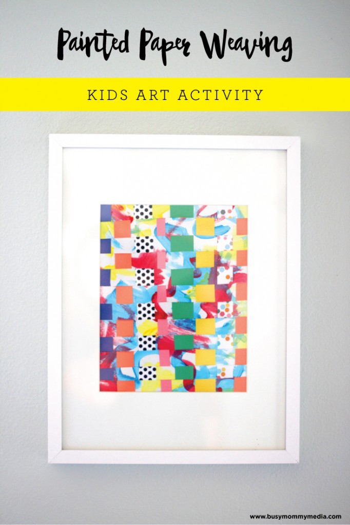 Painted Paper Weaving on www.busymommymedia.com