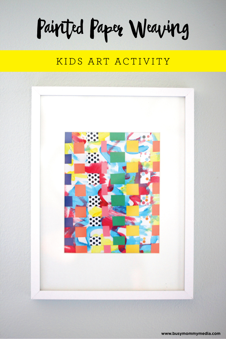 Painted Paper Weaving on www.busymommymedia.com