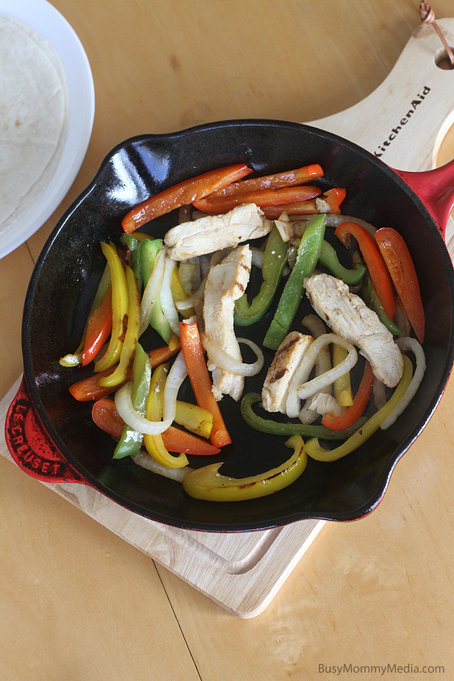 Chicken Fajita Quesadillas from BusyMommyMedia.com 