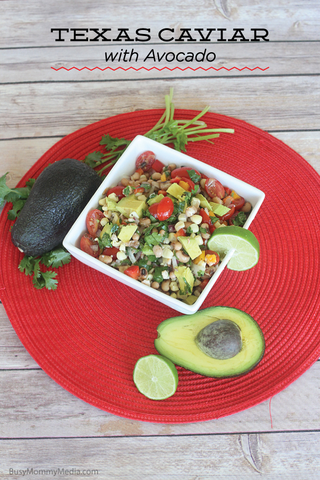 Texas Caviar with Avocado on BusyMommyMedia.com