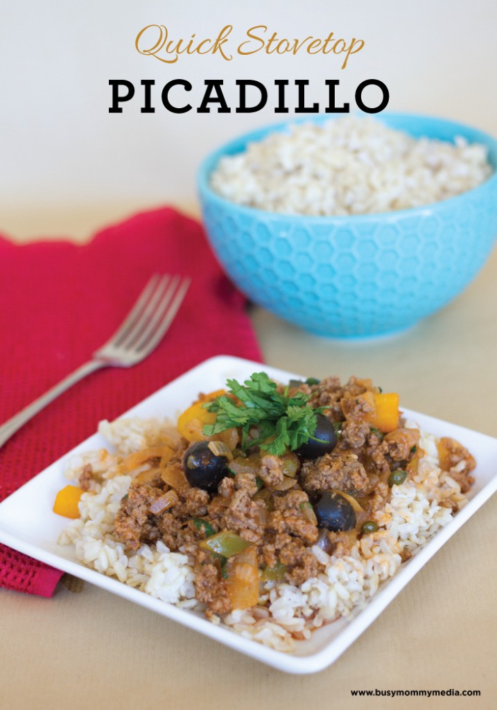 Quick Stovetop Picadillo | This is one of our favorite weeknight meals! | BusyMommyMedia.com
