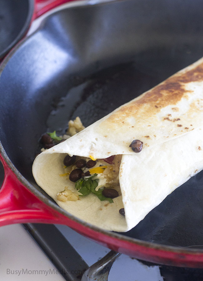 Crispy Southwestern Burritos on BusyMommyMedia.com 