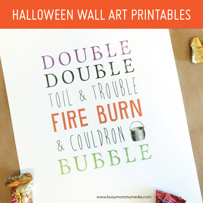 Halloween Wall Art Printables