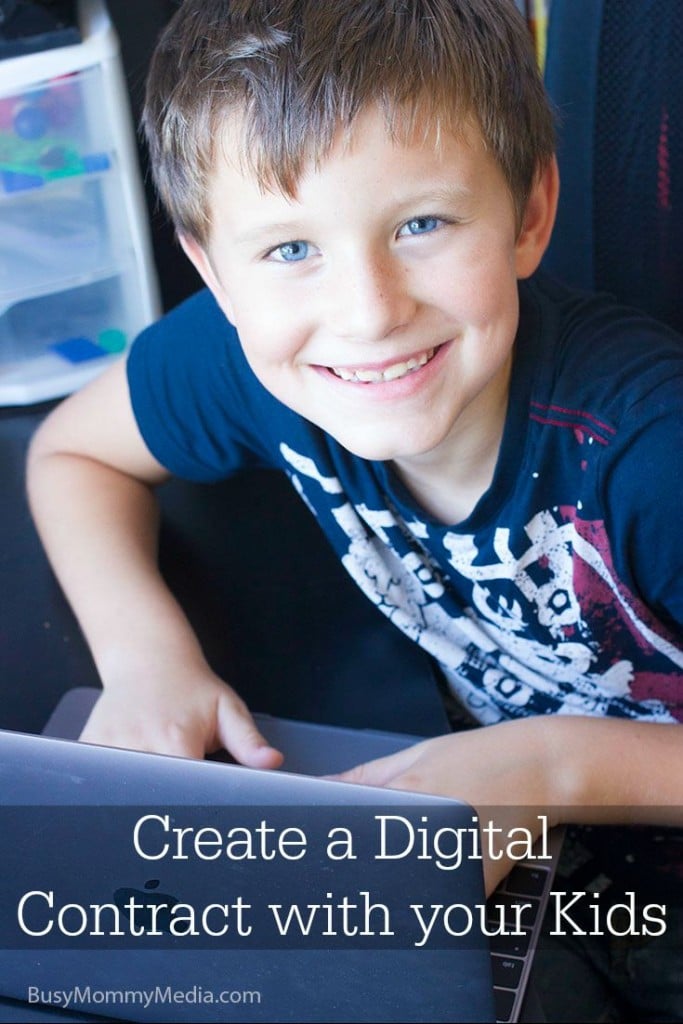 Create a Digital Contract with your Kids on BusyMommyMedia.com