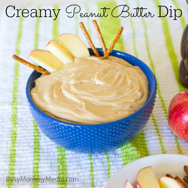 Creamy Peanut Butter Dip on BusyMommyMedia.com
