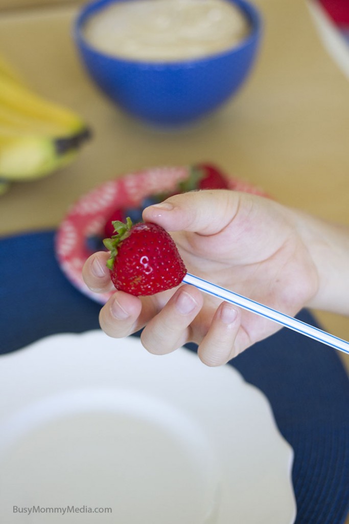 Pretzel Fruit Kebabs on BusyMommyMedia.com