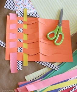 Wavy Paper Weaving Craft for Kids on BusyMommyMedia.com