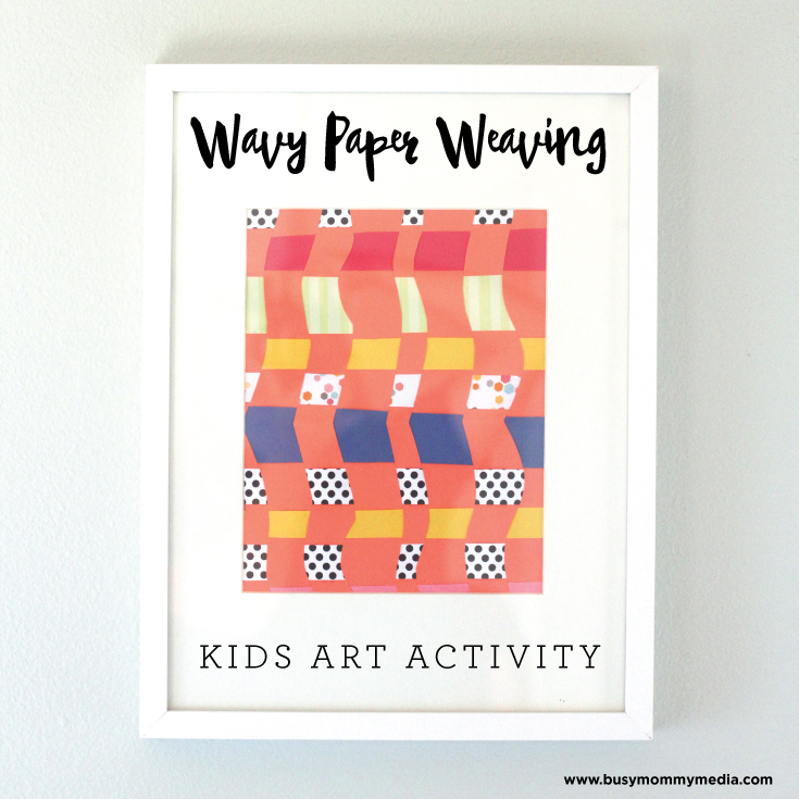 Wavy Paper Weaving Craft for Kids on BusyMommyMedia.com