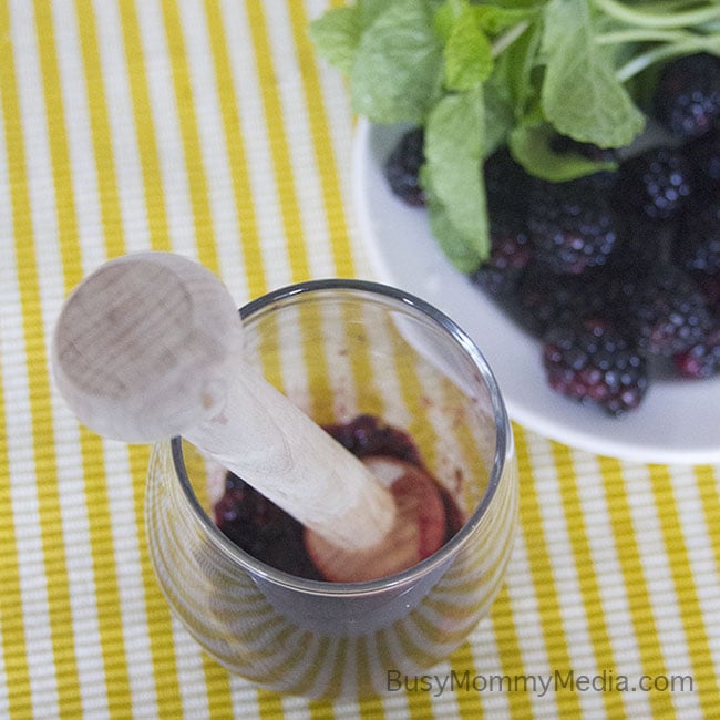 Blackberry Mint Sparkling Water on BusyMommyMedia.com