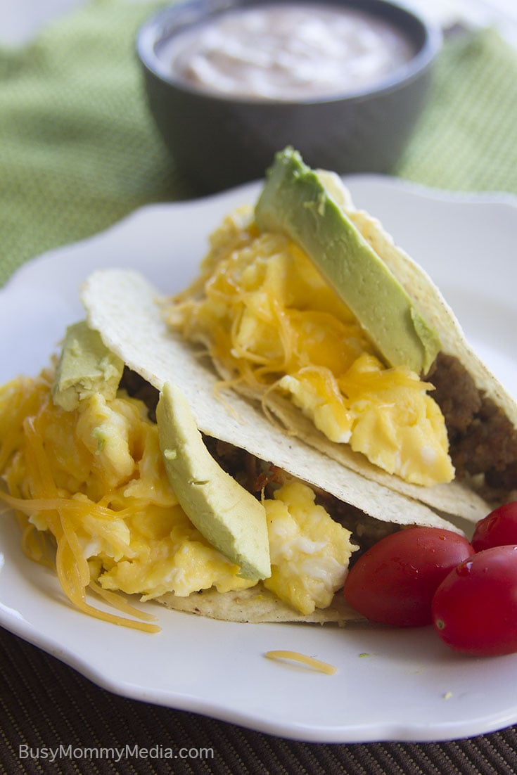 The Ultimate Breakfast Taco (+ a secret sauce) on BusyMommyMedia.com